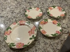 Desert Rose by Franciscan Ware  Plate 10 1/2" Hand Decorated Floral USA Salad 3”