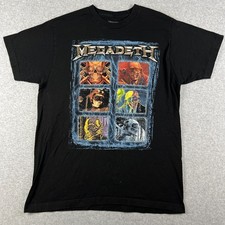 Official Megadeth Graphic Shirt Tour Concert Large Mens Metal Music Merch