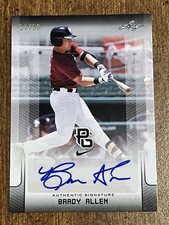 BRADY ALLEN 2017 LEAF PERFECT GAME BLACK AUTOGRAPH #27/50 MARLINS TIGERS