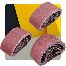 15 Pcs 2.5 Inch X 16 Inch Sanding Belts 5 Each Of 40 80 120 Grit Aluminum Oxide