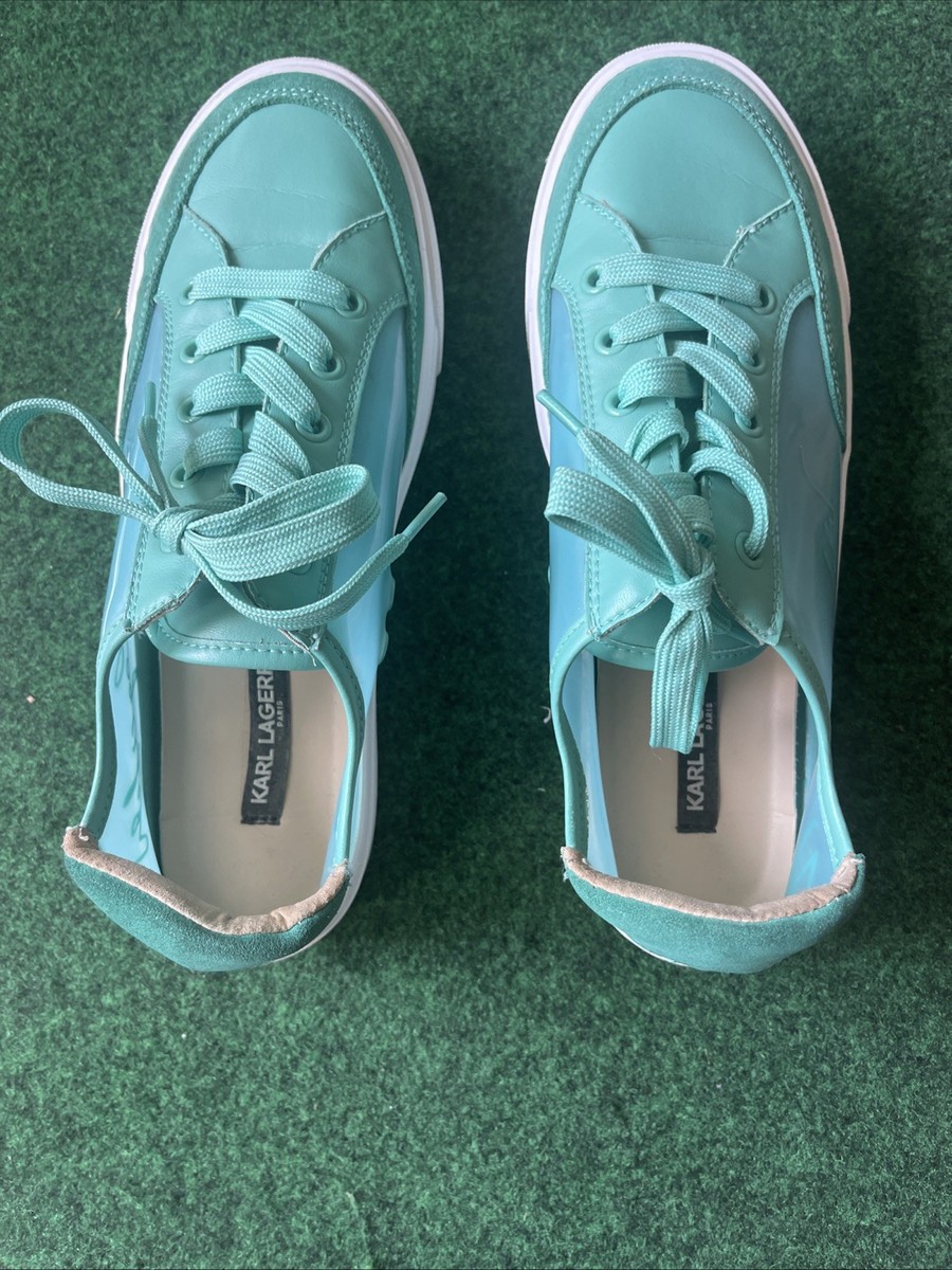 Karl Lagerfeld Paris Womens Ryley Casual and Fashion Sneakers Shoes Seafoam View 6