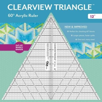 Clearview Triangle (TM) 60 Degrees Acrylic Ruler - 12'' by Baker, Marci