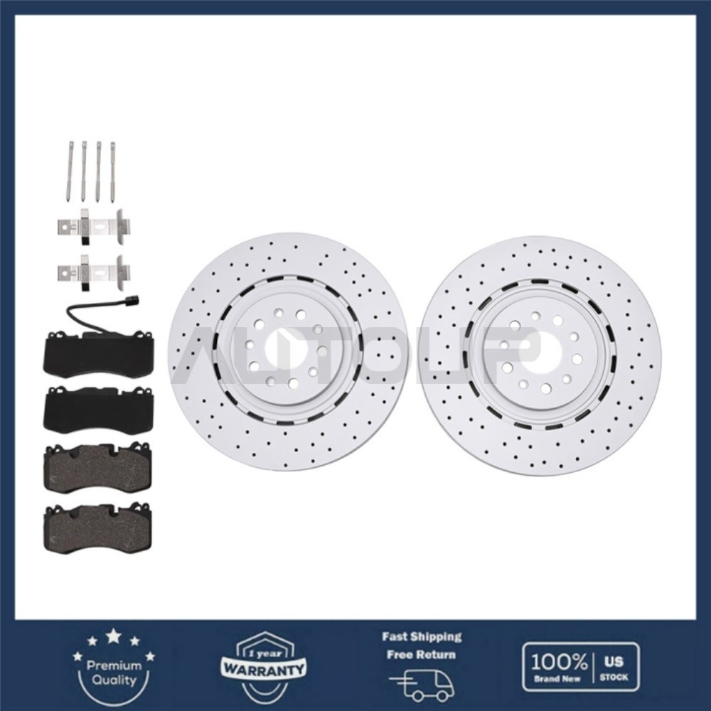 New Front Brake Pads Rotors Fits For 2017-2020 Maserati Levante S 3.0L 3.8L V8