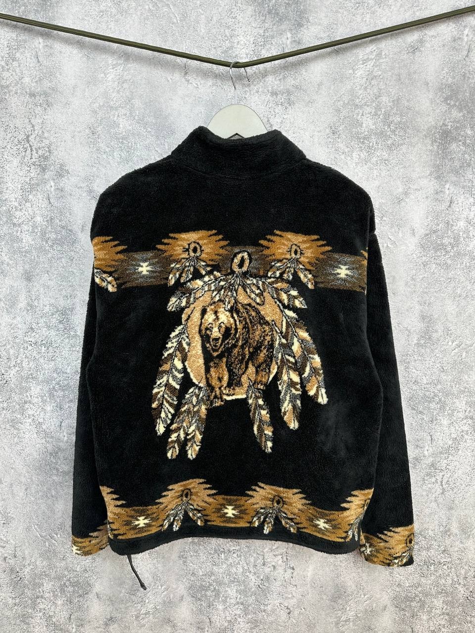 Outback Trading Company "Bear" Native Pattern Fle… - image 1