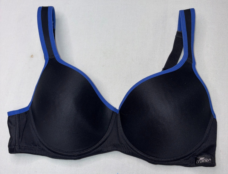 Crane black 14B bra Sports wear Running Gymwear Like new Adjustable Straps