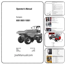 Wacker Neuson 6001 9001 10001 Dumper Operator Manual PDF