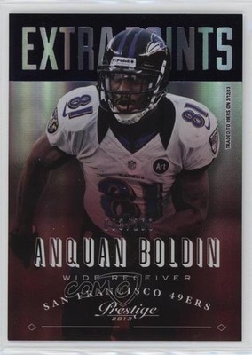 2013 Panini Prestige Extra Points Purple 3/100 Anquan Boldin #175 w1s