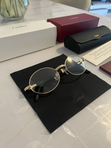 Cartier Giverny White Buffs Glasses Clear Lenses - Imagen 3 de 16