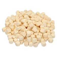 15mm Blank Wooden Dice, 200 Pack Unfinished Wooden Blocks Wood Cube Blocks