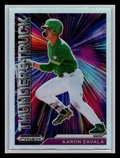 Aaron Zavala Oregon Ducks 2021 Panini Prizm Draft #T-AZ Thunderstruck Silver