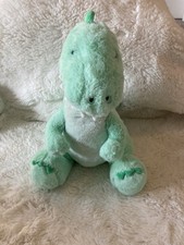 FAO Schwarz Mint Green Cute 13 Inch Dinosaur Plush Holiday Gift Stuffed Toy