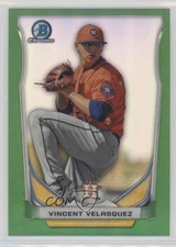 2014 Bowman Draft Top Prospects Chrome Green Refractor Vince Velasquez Vincent