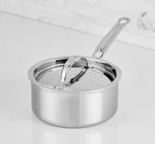 Hestan ProBond 1.5 Qt Luxe Professional Clad Stainless-Steel Saucepan. NIB