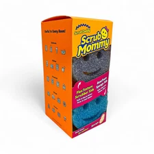 Scrub Mommy Sponges Dual Sided Scrubber + Sponge 6-Pack Multi-Color