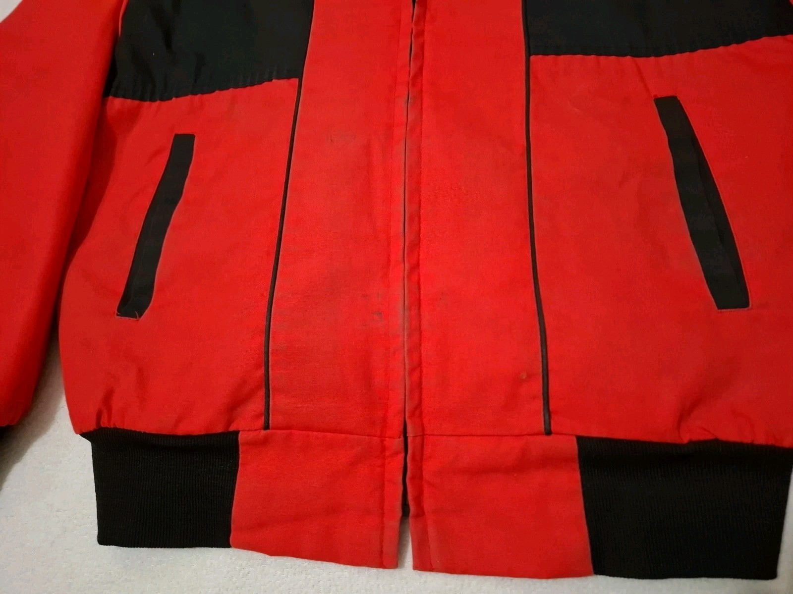 Vintage Western Frontier Jacket Mens L 13 Red Aztec N… - Gem