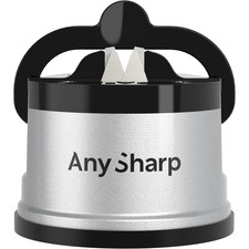 AnySharp World's Best Knife Sharpener, PowerGrip Suction, Original and Genuine