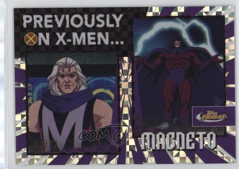 2025 Topps Finest X-Men '97 Previously On X-Fractor 31/97 Magneto #PO-1 0s55