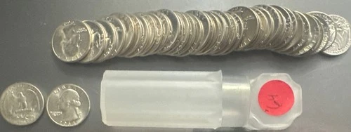 (40) Washington Quarters From OBW Roll Estate 1932-1964 CH-GEM Bu Unc 90% Silver