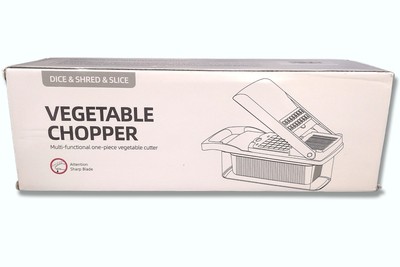 NIB Vegetable Chopper Multi-functional One-Piece Cutter Dice Shred Slice
