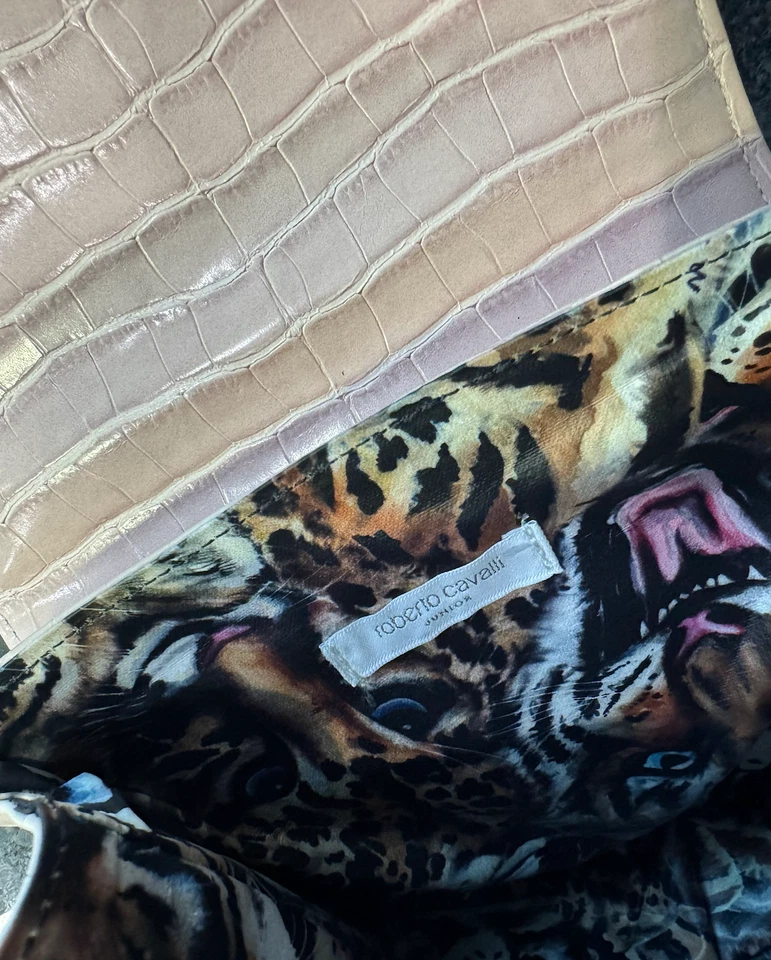 Roberto Cavalli Embossed Leather Handle Bag - Image 3 of 4