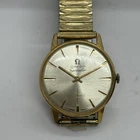 Vintage Geneva Swiss Ref 6203 Men's Watch Parts 34mm Manual Wind Gold Plated 10