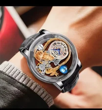 Jacopo & Co Design Mens Watches Diamond Tourbillon Top Brand Luxury Watch 