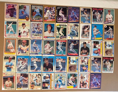 44x STEVE CARLTON Lot Baseball Cards 1980-1987 Topps Fleer O-Pee-Chee Oddball