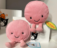 Jellycat Amuseables Mia Macaron Pink Plush Toy Cute Gift Keychain NWT Trendy