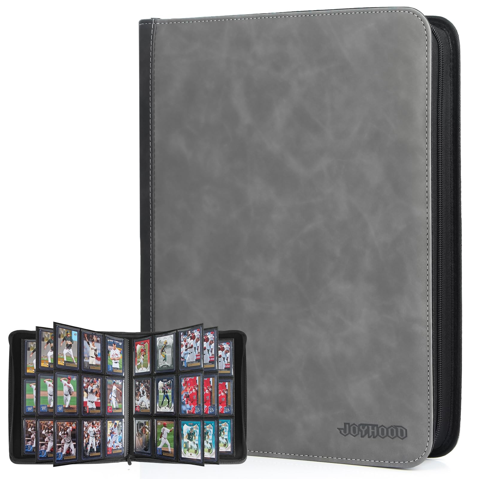 Top Loader Binder, Holds 252 Loaders, 9 Slot Trading Card Collection Binder w...