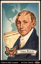 1952 Bowman U.S. Presidents #8 James Monroe  3 - VG