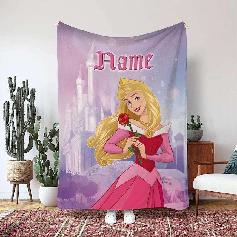Disney Sleeping Beauty Aurora Blanket, Once Upon A Dream Custom Fleece Blanket