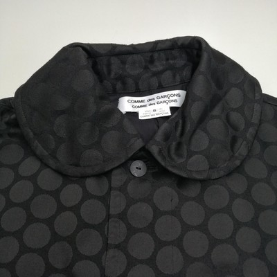 COMME DES GARCONS Polka Dot Long Coat Size S Length 34.6 inches | eBay