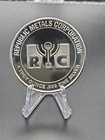RCM Republic Metals Corporation 1 oz .999 Fine Silver Round-- B-43