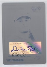 2010 Bowman Chrome Prospects Printing Plate Black 1/1 Donavan Tate Auto 2u8