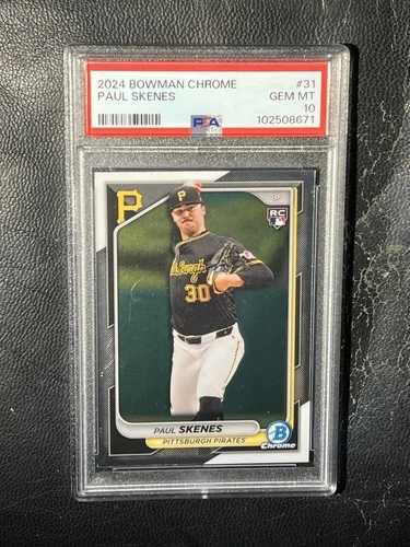 PAUL SKENES 2024 Bowman Chrome PSA 10 #31