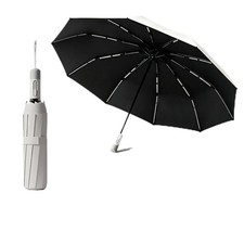 Two-Tone Spliced Handle Automatic Folding Umbrella, 10 Main Bones with 70 Lay...