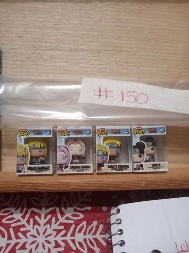 FUNKO BITTY POP LOT OF 4 NARUYO SHIPPUDEN MINATO NAMIKAZE, SAKYRA HARUNO, NARUTO