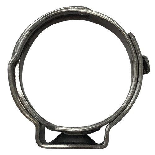 (10) Abrazadera de manguera de pellizco abierto de acero inoxidable de una sola oreja 9/16"" (.472"" - 9/16) - Imagen 2 de 6
