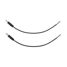 3.5mm Male Plug to Bare Wire Open TS 2Pole Mono 1/8" Audio Cable (2 Pack 12in)..