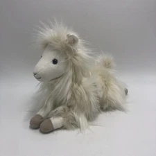 Pottery Barn Kids Fur Friends Llama Plush Stuffed Animal Alpaca Furry PBK.