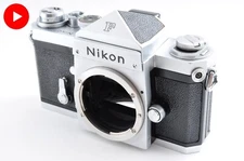 [Exc+4] Nikon F Eye level Silver 35mm SLR Film Camera #6585