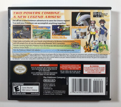 Pokemon: White Version 2 (Nintendo DS, 2012) Authentic - COMPLETE