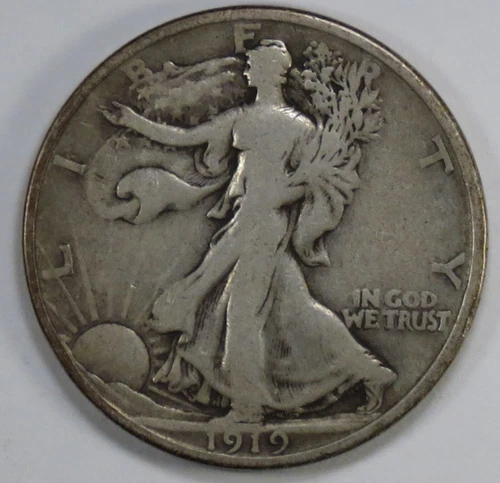 1919-D Walking Liberty Half Dollar VG+