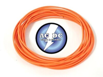 25 FT Coil Of 20 AWG TXL Automotive Wire - Green With Orange