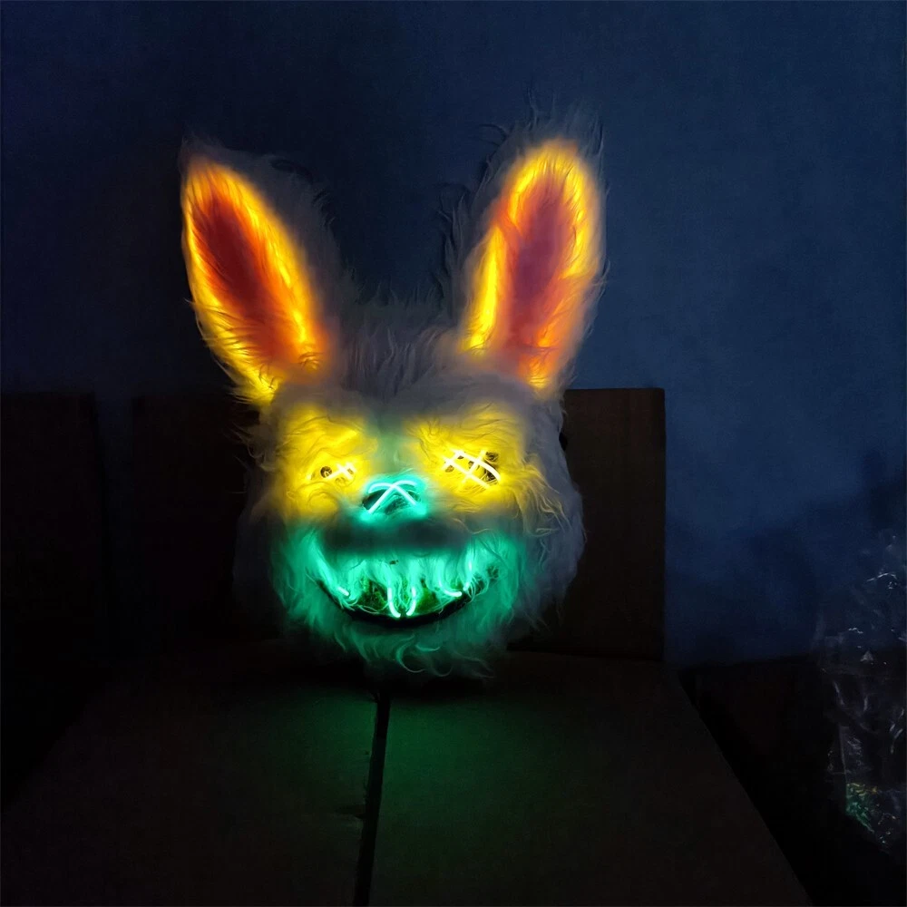 Halloween Mask Purge Mask,Scary Mask Hacker Mask Furry Mask Bunny Rabbit