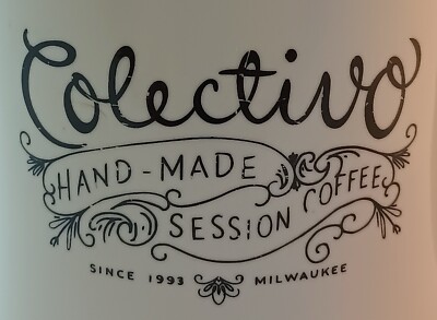 Colectivo coffee cup Hand-Made Session Coffee Mug 4.5'' tall x 3.5'' across bowl