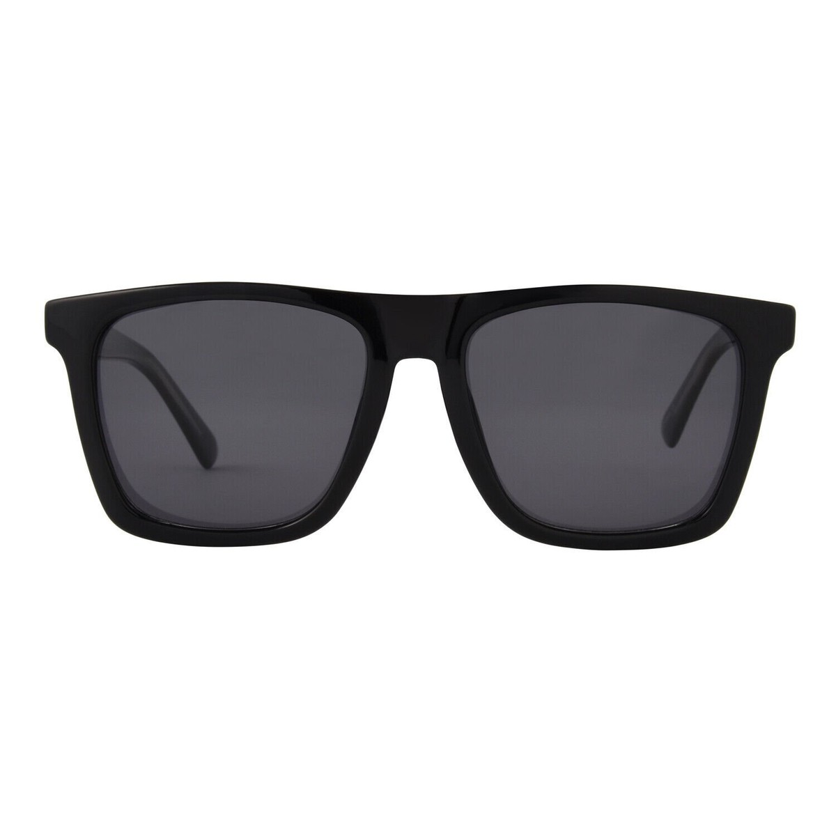 Panama Jack Premium Polarized Shiny Black Square Sunglasses 
