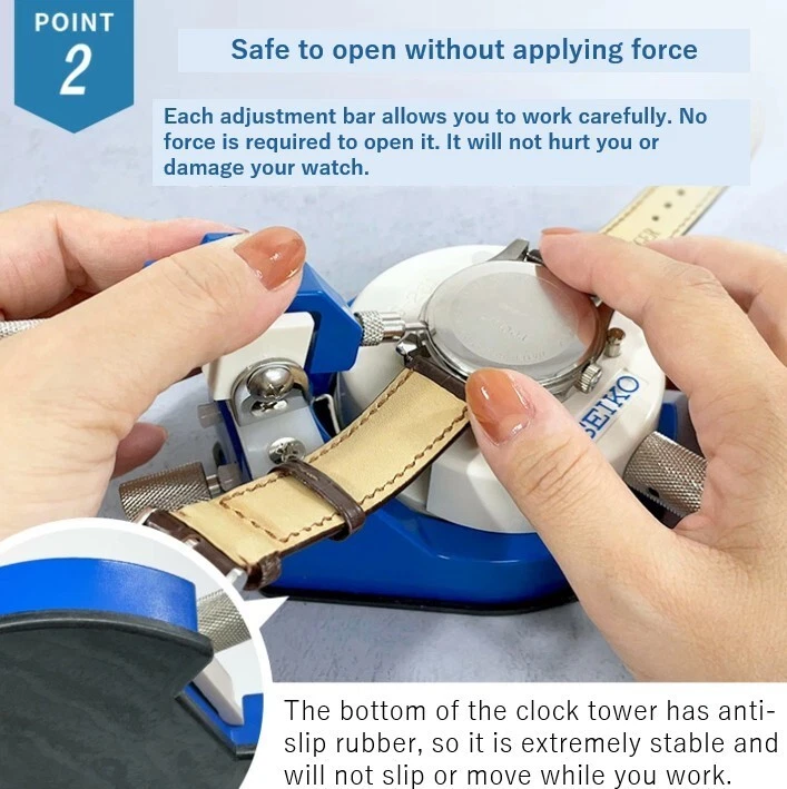 SEIKO SE-S-261 Relógio Snap Case Ferramenta Abridor Traseiro /Manual em Inglês Incluído - Imagem 4 de 4