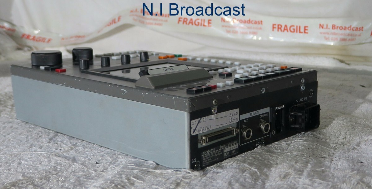 Sony msu750 ( msu-750 ) master setup unit for BVP cameras etc