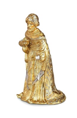 JAY STRONGWATER GILDED 18K GOLD NATIVITY WISE MAN MELCHOIR NEW BOX